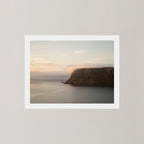 Silent Coast art print of a coastal cliff and sunrise in Stanley, Tasmania, Australia.